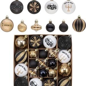 Lot of 3 Halloween Ball Decorations 21 Pack Tree Shatterproof Ornaments NEW